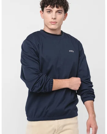 Bluza de trening uni cu decolteu la baza gatului