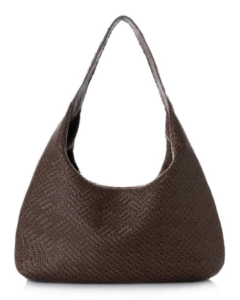 Geanta shopper texturata, Maro inchis