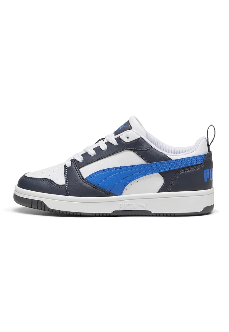 Pantofi sport Rebound V6 din piele ecologica, Alb/Bleumarin