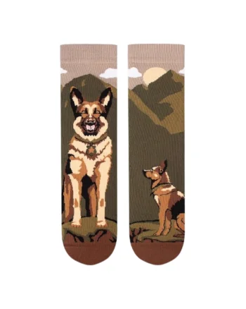 Sosete din bumbac Arty Socks cu Ciobanesc German, Multicolor