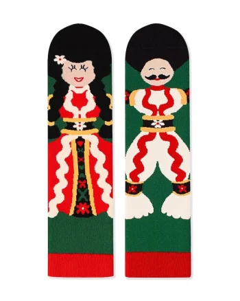 Sosete din bumbac Arty Socks Cuplu Traditional, Verde
