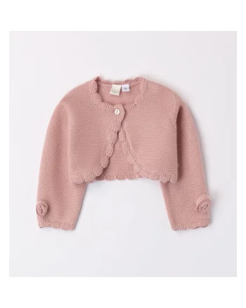 Bolero tricotat pentru fetite,  Roz inchis, Roz inchis