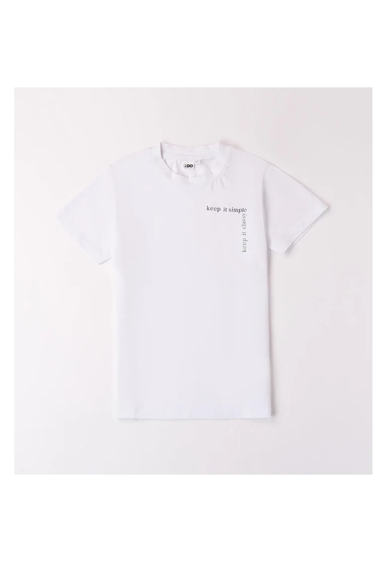 Tricou cu imprimeu pentru baiat,  4.8452, Alb, Alb