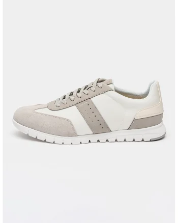 Pantofi sport Flextride cu garnituri din piele intoarsa, Maro taupe/Maro taupe deschis/Alb optic