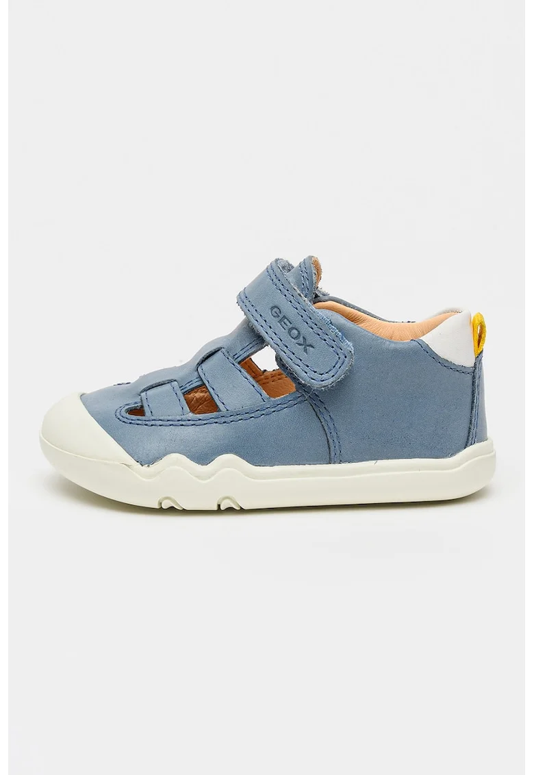 Pantofi Steppieup din piele cu decupaje, Albastru pastel/Alb murdar