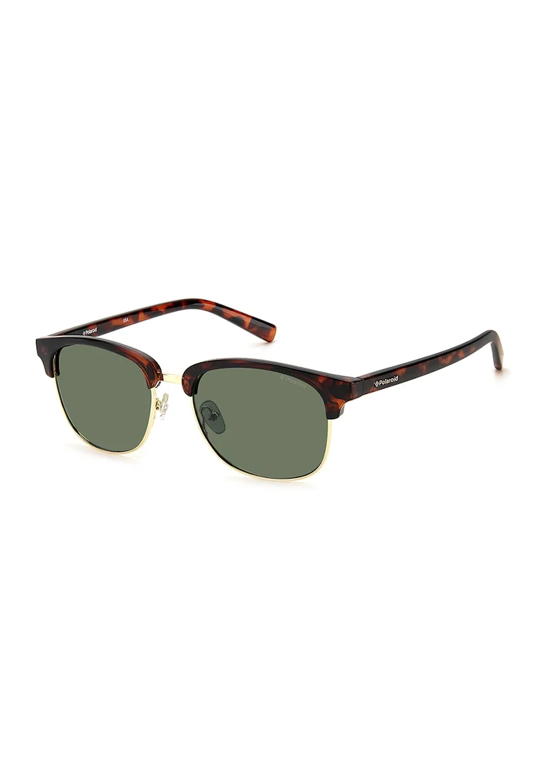 Ochelari de soare polarizati cu model tortoise, Auriu/Maro inchis/Maro scortisoara