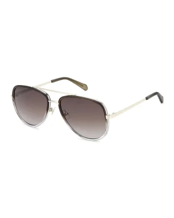 Ochelari de soare aviator cu lentile in degrade, Auriu