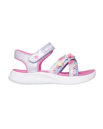Sandale cu velcro Jumpsters, Albastru glaciar/Roz