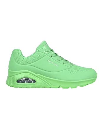 Pantofi sport de piele ecologica Uno Stand On Air, Verde