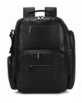 Rucsac pentru barbati, Eiran GT3332, piele naturala, Negru