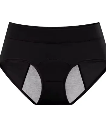 Chiloti Menstruali, Reutilizabili, Bumbac, CH073, Negru