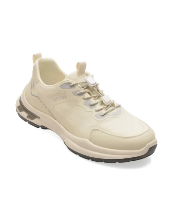 Pantofi sport GRYXX albi, 19081, din material textil