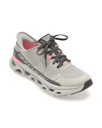 Pantofi sport SKECHERS gri, GLIDE-STEP ALTUS, din material textil