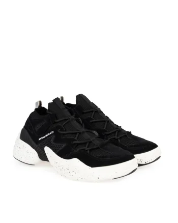 Adidasi cu talpa cu aspect patat, Negru,