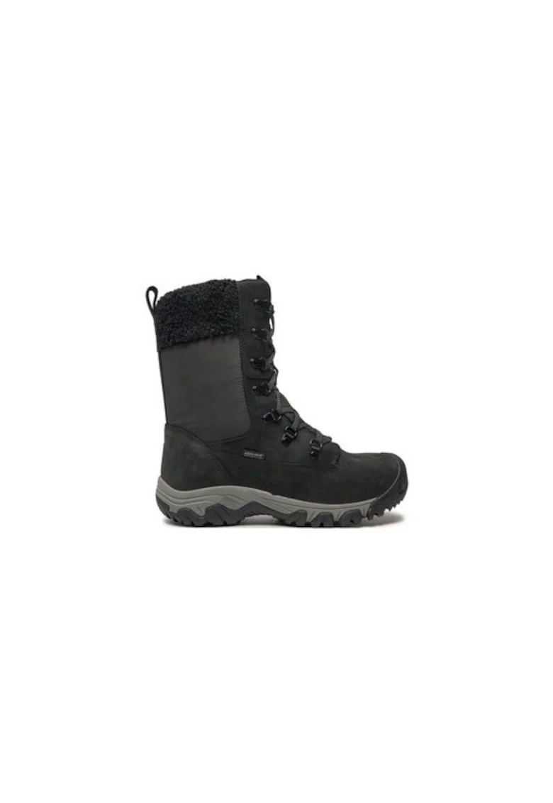 Ghete dama  304757860, Piele naturala, Negru, Negru