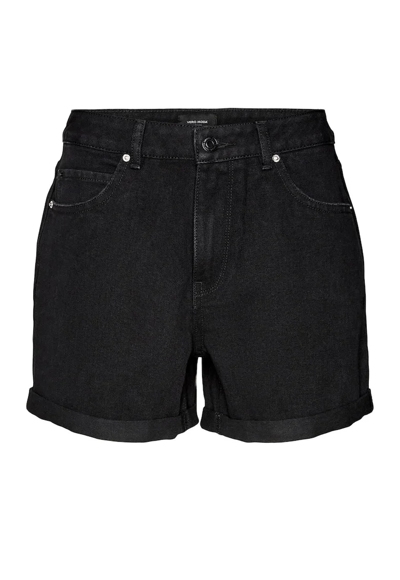 Pantaloni scurti dama,  Bumbac/Poliester, Negru