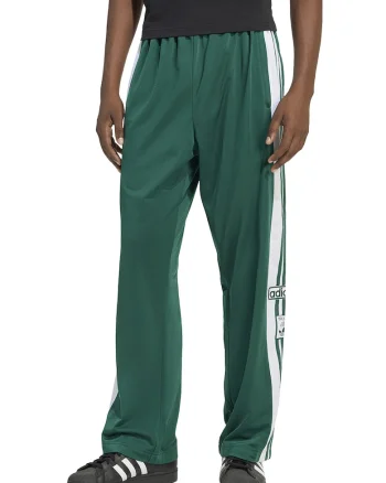 Pantaloni de trening cu capse laterale Adibreak, Verde aquamarin