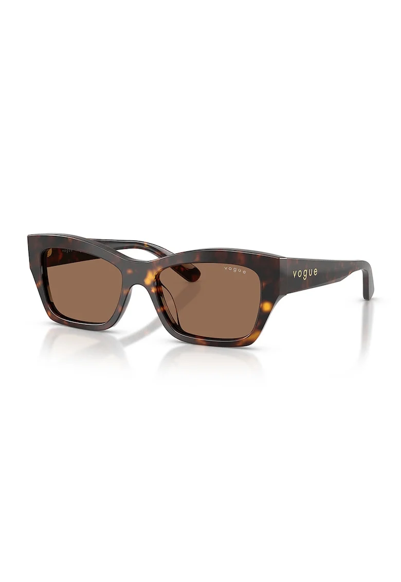 Ochelari de soare butterfly cu lentile in degrade, Maro/Galben
