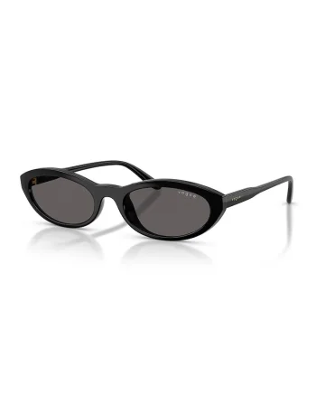 Ochelari de soare cu lentile ovale, Negru