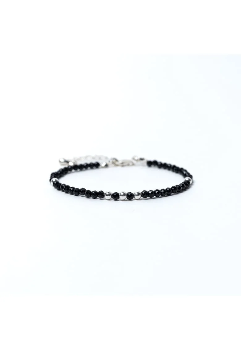 Bratara dama  din pietre semipretioase de Spinel negru, cu accesorii si sistem de inchidere din argint