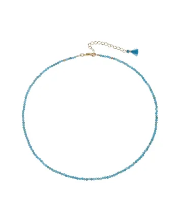 Colier choker  Hetal, din pietre semipretioase, Albastru
