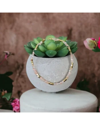 Bratara femei,  Pietra Soarelui, alama, boho