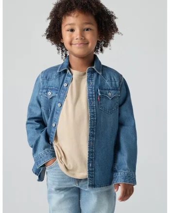 Jacheta din denim New Barstow, Albastru deschis