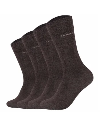 Set de sosete lungi unisex - 4 perechi, Maro inchis