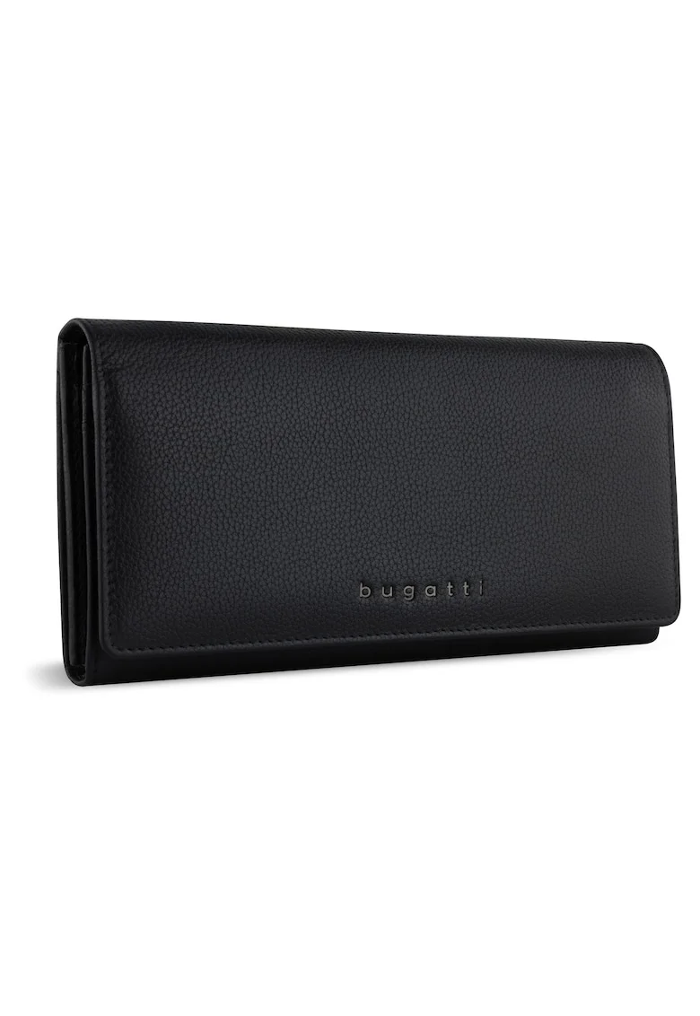 Portofel femei tip continental,  piele naturala, seria MIRA, 491011, Negru