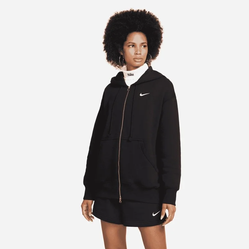 Bluza cu Fermoar Nike W Nsw PHNX fleece full zip OS hoodie