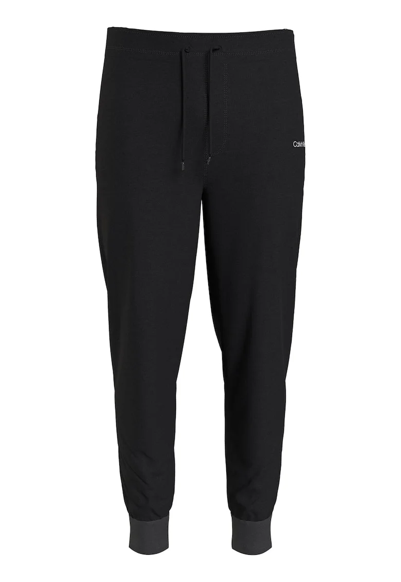 Pantaloni sport cu talie ajustabila, Negru