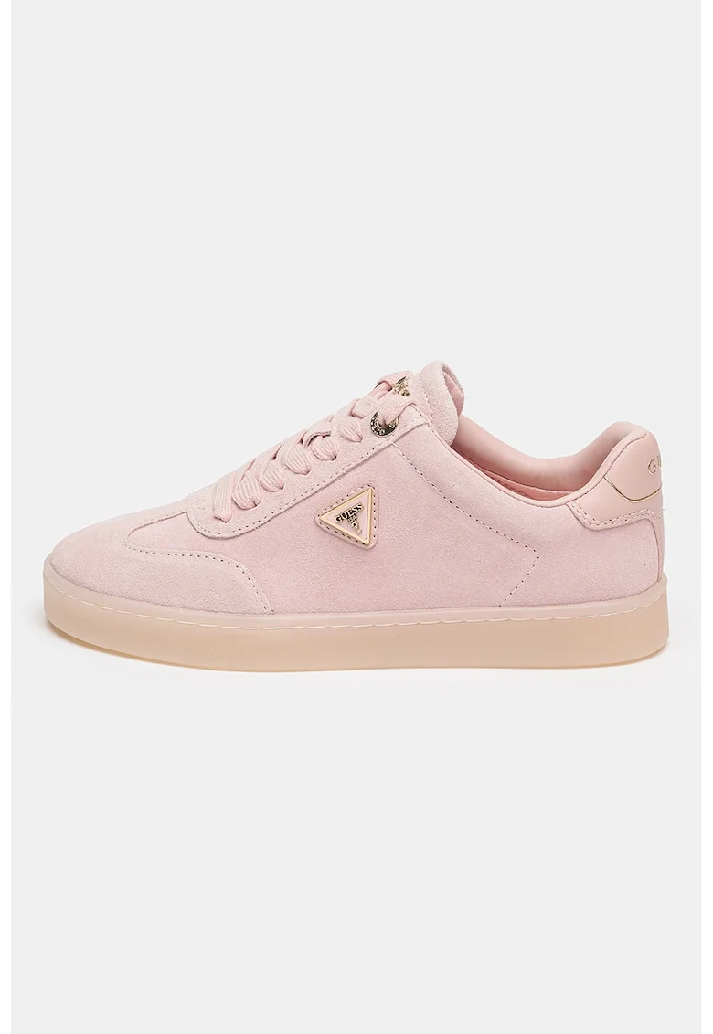 Pantofi sport low-cut cu siret, Roz prafuit