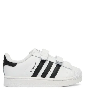 Pantofi sport copii  velcro, alb, piele ecologica