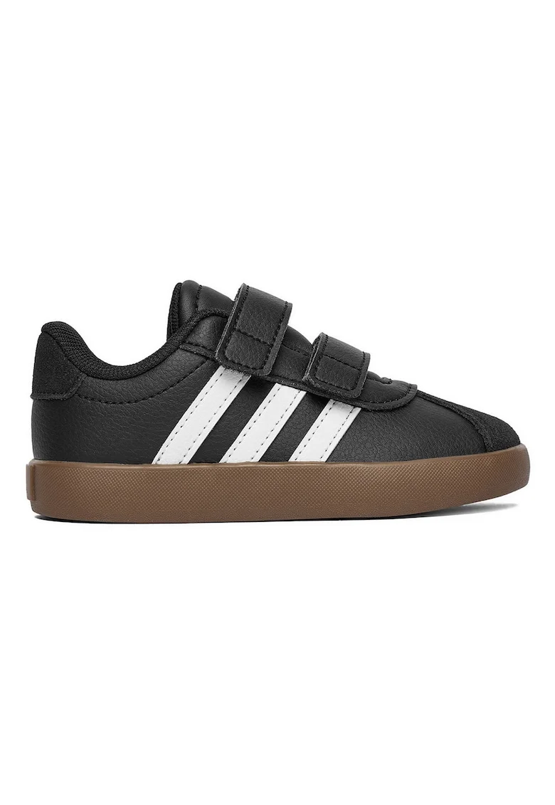 i Baieti, Adidas, piele ecologica, negru, cu dungi albe