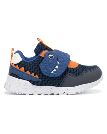 Pantofi copii,  bleumarin, textil, inchidere velcro