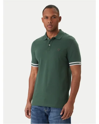 Tricou barbati,  bumbac, verde, 95% bumbac, 5% elastan, Verde