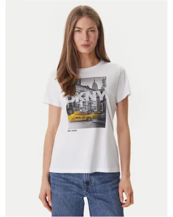 Tricou dama,  bumbac/modal, alb