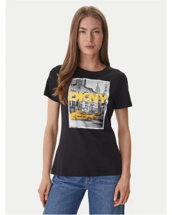 Tricou dama,  negru, bumbac/modal,