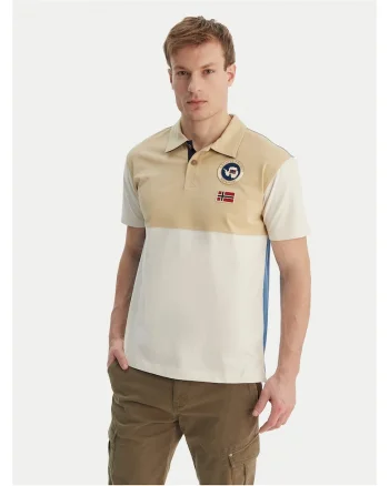 Tricou ecru din bumbac pentru barbati, Ecru