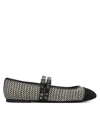 Balerini dama,  Negru/Argintiu, Plastic