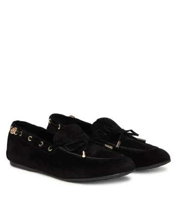 Mocasini femei,  piele naturala, negru