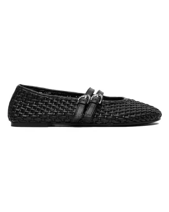 Balerini  Textil, Negru, Dama