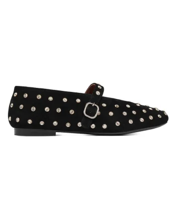 Balerini,  Piele naturala, Negru,