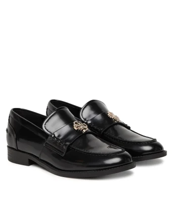 Mocasini dama,  piele ecologica, negru