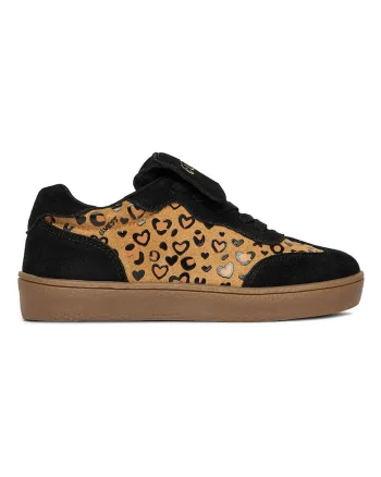 Adidasi Fete,  piele naturala, negru\maro