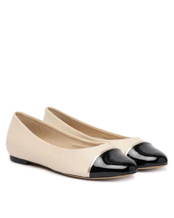 Balerini 9-22107-46,  Piele naturala, Bej