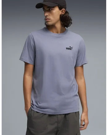 Tricou cu logo brodat Essentials No. 1, Albastru inchis