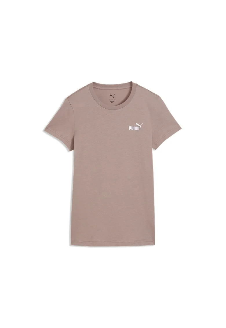Tricou de bumbac ESS Small No. 1, Alb/Roz prafuit
