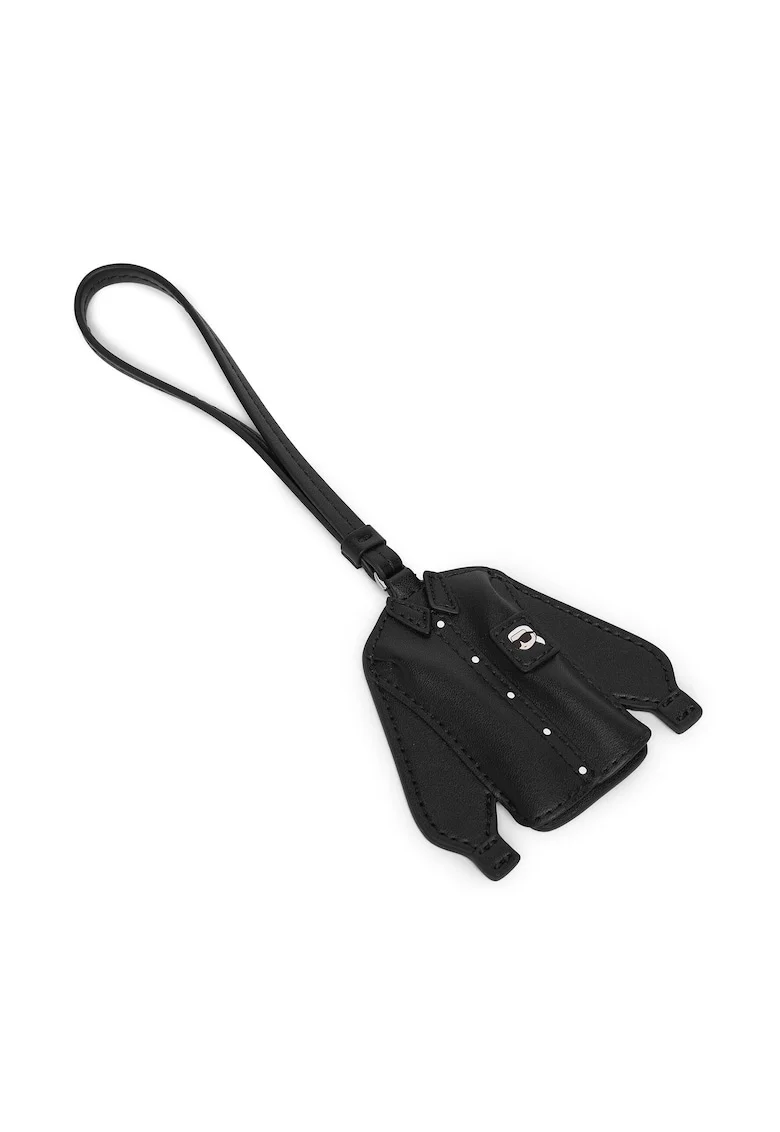 Breloc femei,  piele ecologica, negru, One Size INTL