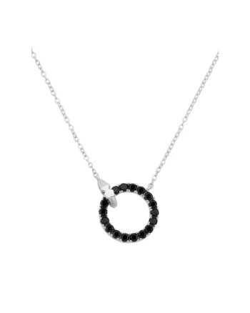 Colier dama argintiu,  plastic, One Size INTL